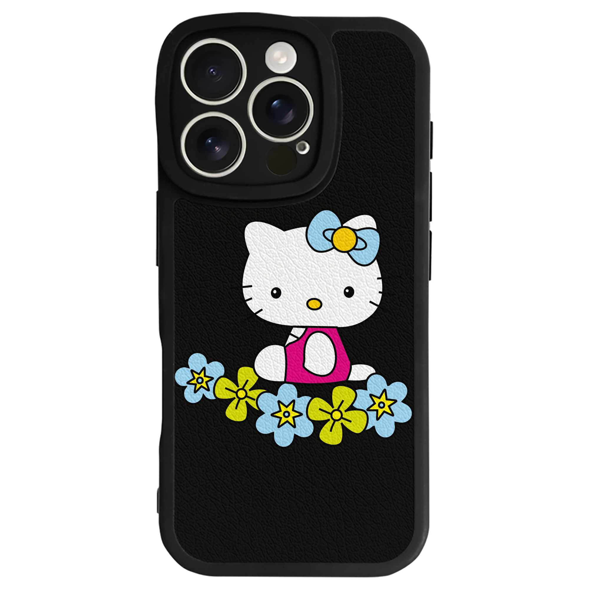 （画像用） Hello Kitty ハローキティ 【iPhone 16シリーズ対応】シリコンスマホケース（レザー調） 材質：シリコン